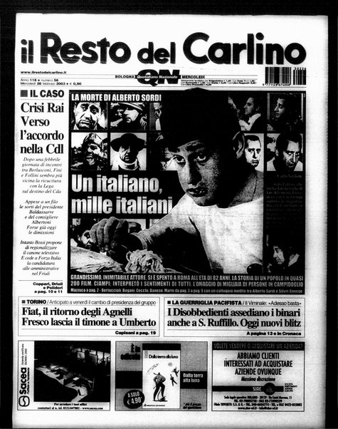 Il Resto del Carlino : giornale dell'Emilia